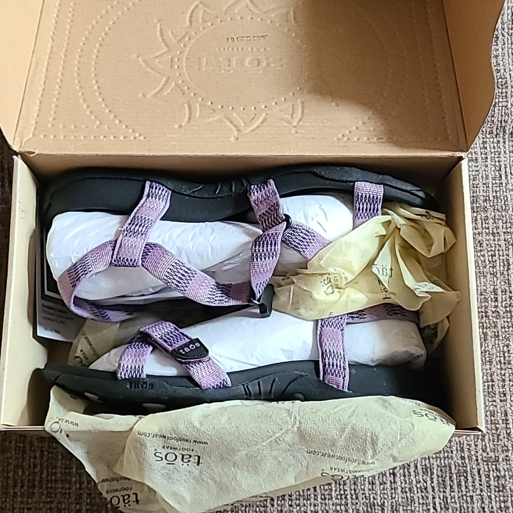Taos New Wave Sandals Womens Size 11 Mauve - Picture 5 of 5